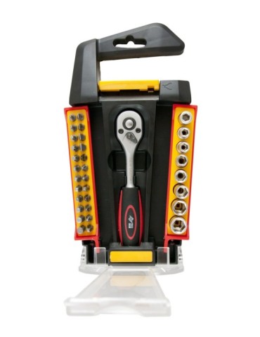 LLAVE  VASO  JGO  33  PZ  +CARRACA  1/4''  PT1061