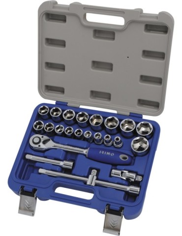 LLAVE  VASO  JGO  23  PZ+CARRACA  1/2''  129-23-4