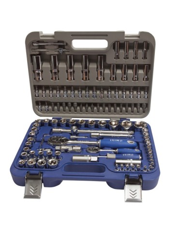 LLAVE  VASO  JGO  108  PZ+CARRACA  1/4-1/2''  129-108-4  ..