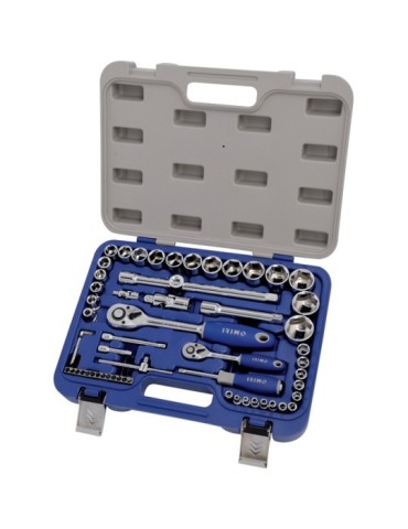 MALETIN  VASOS  Y  PUNTAS  56  PZ  1/4-1/2''  129-58-4