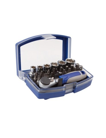 ESTUCHE  VASO+PUNTAS  CARRAC  23P  1/4''  109-23-4