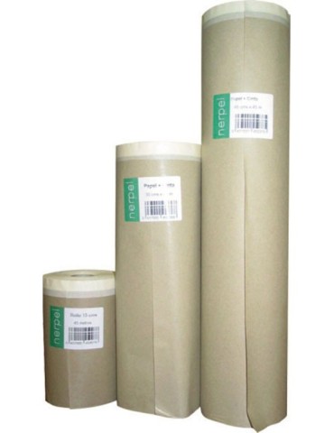 PAPEL  KRAFT  PLUS  C/CINTA  45  M  15  CM  0002615