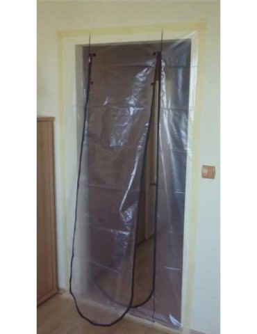 PUERTA  PLASTICO  C/CREMALLERA  110X210  CM  0006000
