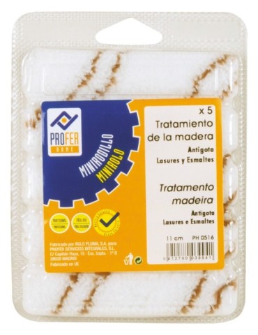 RECAMBIO  MINI  RODILLO  A.LISO  5  11  CM  PH0516