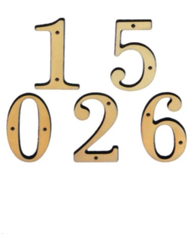 NUMERO  LATON  DISPLAY  N.2  10  CM