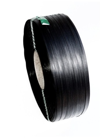 FLEJE  PLASTICO  ROLLO  NEGRO  13  MM  10113