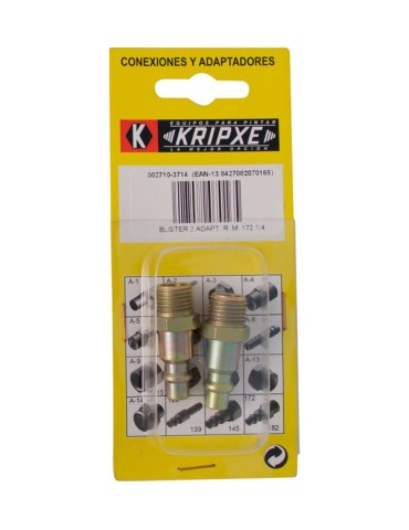 ADAPTADOR  MACHO  ENCHUFE  R.  B.2  1/4''  002710-3714