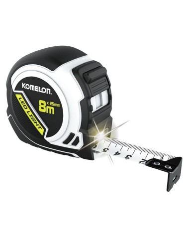 FLEXOMETRO  D.  CARA  LED  CLIP  8MTX25  MM  29092D