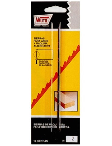 SIERRA  MARQ.MADERA  BLISTER  N3  13  CM  3/13MABL