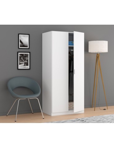 ARMARIO  BLANCO  2  PUERTAS  180X81X52  LCX022O