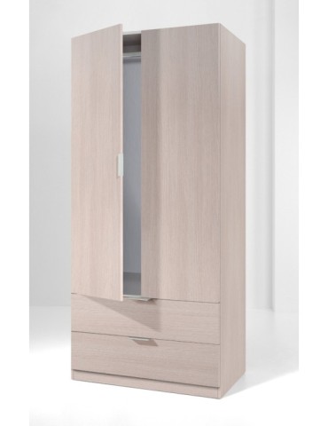 ARMARIO  2PUERTAS+2CAJON.ROBLE  180X81X52  00X222R