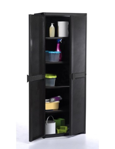 ARMARIO  RESINA  4B  RATAN  65X45X172C  5610