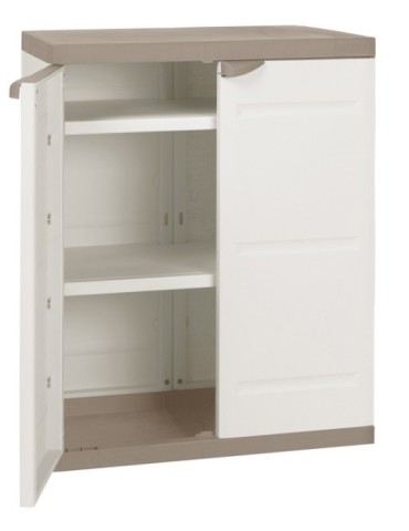 ARMARIO  RESINA  2  PUERTAS  BAJO  70X44X88  PH0241