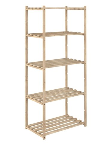 ESTANTERIA  MADERA  LAMAS  5/B  171X65X40  NC-54099