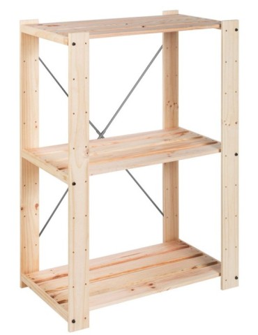 ESTANTERIA  MADERA  LAMAS  3/B  111X43X77  EVM431.99