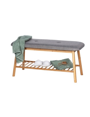 BANCO  ACOLCHADO  BAMBU  BAHARI  90X45X34CM  62217