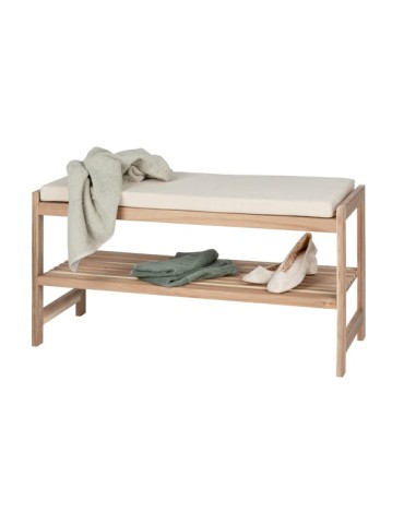 BANCO  C/ALMOHADILLA  ACINA  90X45X34CM  50746