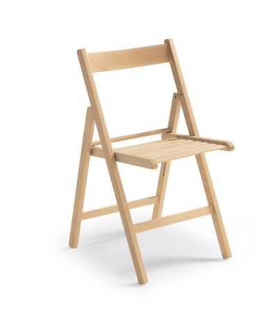 SILLA  PLEGABLE  MADERA  HAYA  NAT  425X475X79