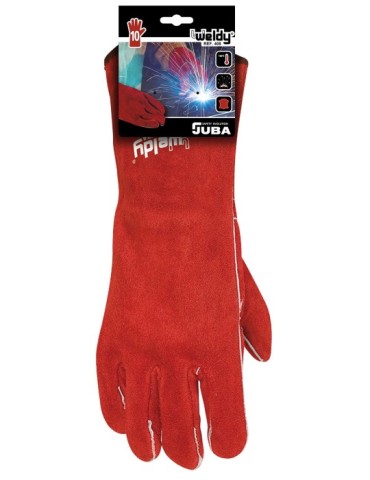 GUANTE  SOLDADOR  SERRAJE  ROJO  -  H408