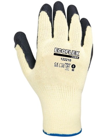 GUANTE  POLIESTER/ALGODON  LATEX  T.9  B122210