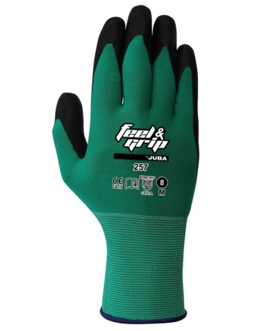 GUANTE  NYLON  LATEX  PALMA  T.8  H257