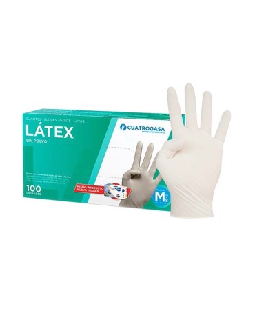 GUANTE  LATEX  DESECHABLE  C/100  XL  CU-GDLTX-BL-BASP