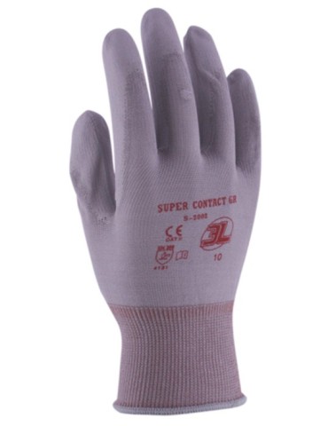GUANTE  NYLON  PU.  PALMA  T.10  GRIS  S2002