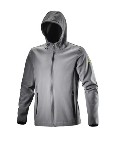 CHAQUETA  SOFTSHELL  CAPUCHA  XXL  LEVEL  GRIS