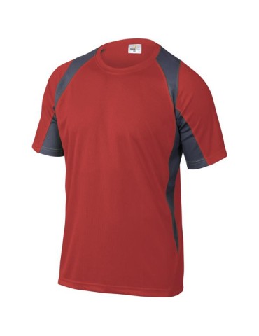 CAMISETA  TRANSPIRABLE  M/CORTA  M  ROJO/GRIS
