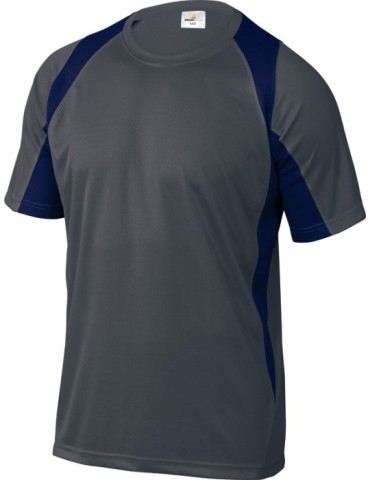 CAMISETA  TRANSPIRABLE  M/CORTA  L  GRIS/MARINO