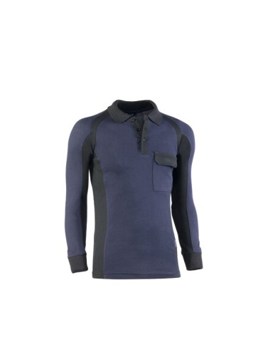 POLO  ALGODON  M/LARGA  FLEX  XXL  681  MARINO/NGR