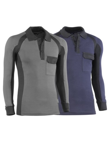 POLO  PIQUE  M/LARGA  FLEX  XXL  671  GRIS