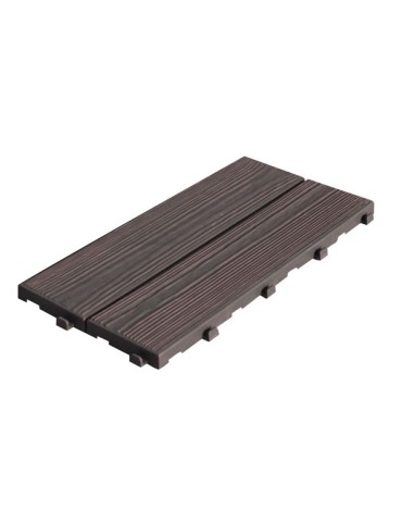 LOSETA  PLAST  EFECTO  MADER  CAFE  PACK  14  UDS  39X18X1.7  EASYWOO