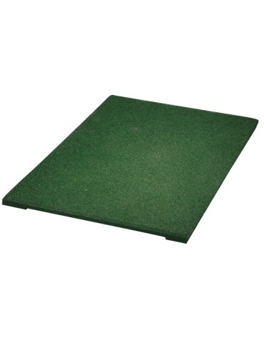 LOSETA  CAUCHO  GRANULADO  VERDE  40X40X2.5  RUBBERTILE  GREEN
