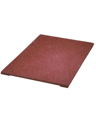 LOSETA  CAUCHO  GRANULADO  ROJO  40X40X2.5  RUBBERTILE  RED