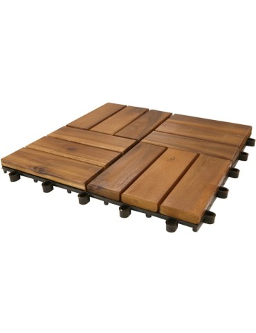 LOSETA  MADERA  ACACIA  PACK  11  UDS  30X30X2.5  QUAD.  ACACIA  DECK