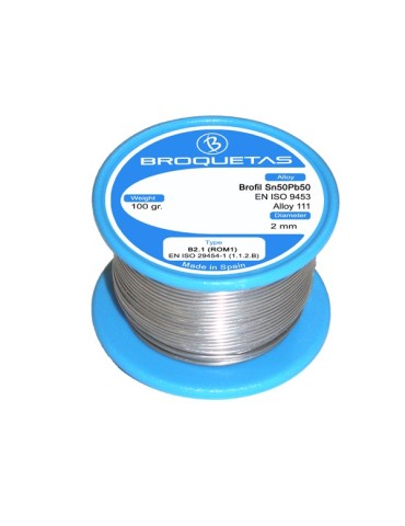 ESTAÃO  ELECT  50%  SN-50PB  2MM  100  G  B20B21012001A104