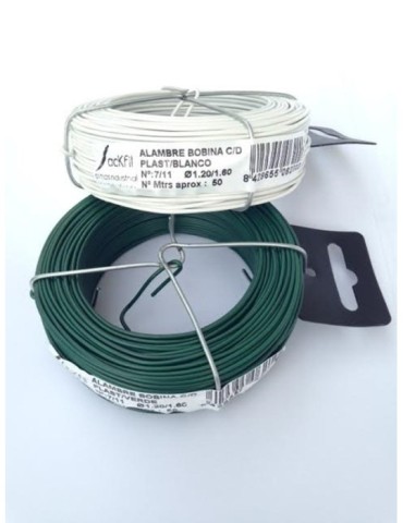 ALAMBRE  PLASTIFICADO  2,8MM  50  M  BLANCO  39072/82