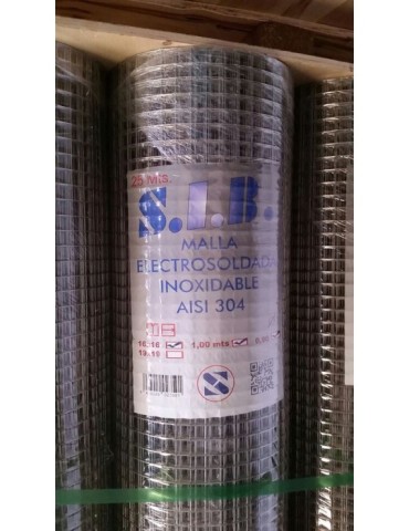 MALLA  SOLDADA  INOX  R25X1M  16X16X0,9  MEI1616091