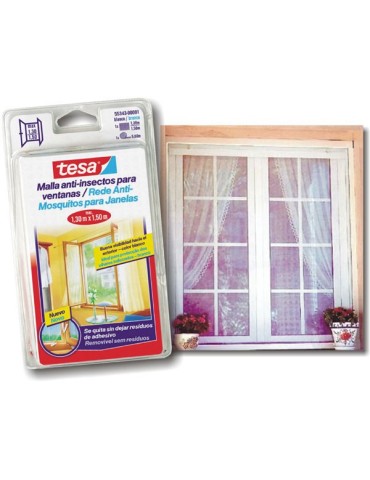 MOSQUITERA  VENTANAS  NEGRA  1,3X1,5  M  55343-00021-00