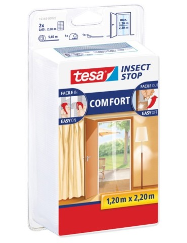 MOSQUITERA  PUERTAS  BLANCA  2X0,6X2,2M  55345-00020-00