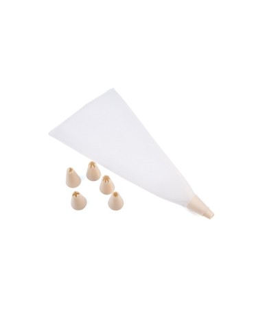 MANGA  PASTELERA  SILICONA  6  BOQ  -  2510-S