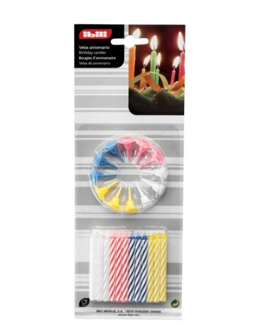 VELAS  ANIVERSARIO  BL  24  UNID.  -  756200