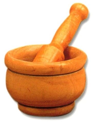 MORTERO  MADERA  C/MANO  14  CM  6169