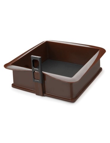 MOLDE  SILICONA  B/CRISTAL  CUADR  25X25X7,5  66777