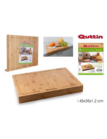 TABLA  CORTAR  BAMBU  C/BORDE  45X35  CM  BQ01018668092