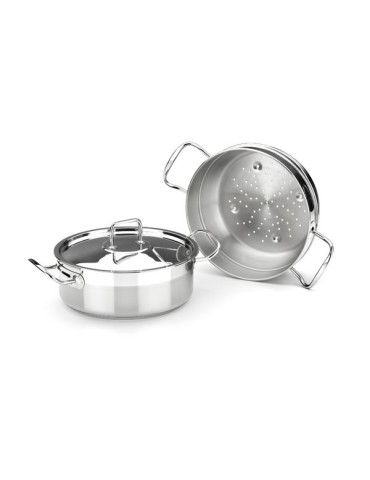 OLLA  INOX  COCINA  VAPOR  PROFES.  24  CM  341005