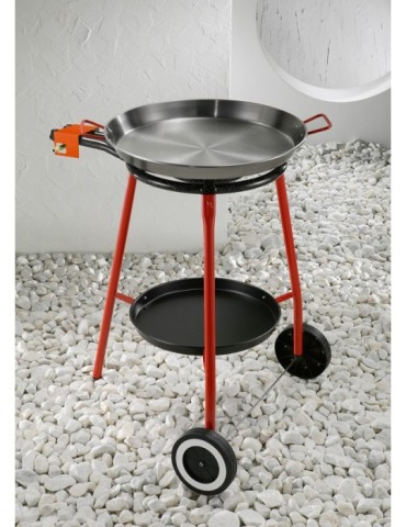 PAELLERO  GAS+PAELLA  46CM+RUEDA  40  CM  42005
