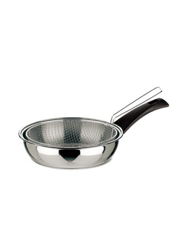 SARTEN  INOX  C/CESTILLO  20  CM  51200