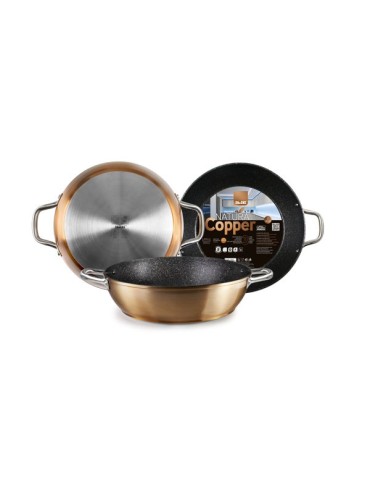 SARTEN  HONDA  IN.  AL.COBRE  ASAS  28  CM  495628